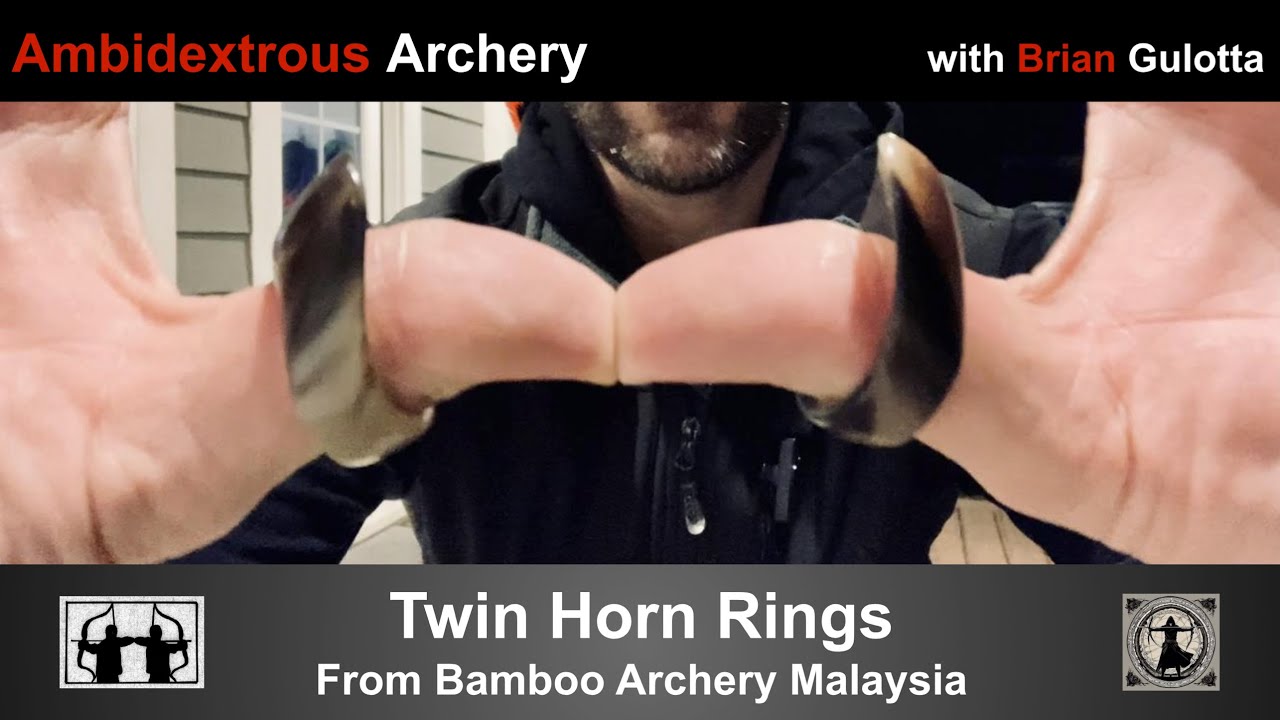 Ambidextrous Archery: Twin Thumb Rings from Bamboo Archery Malaysia