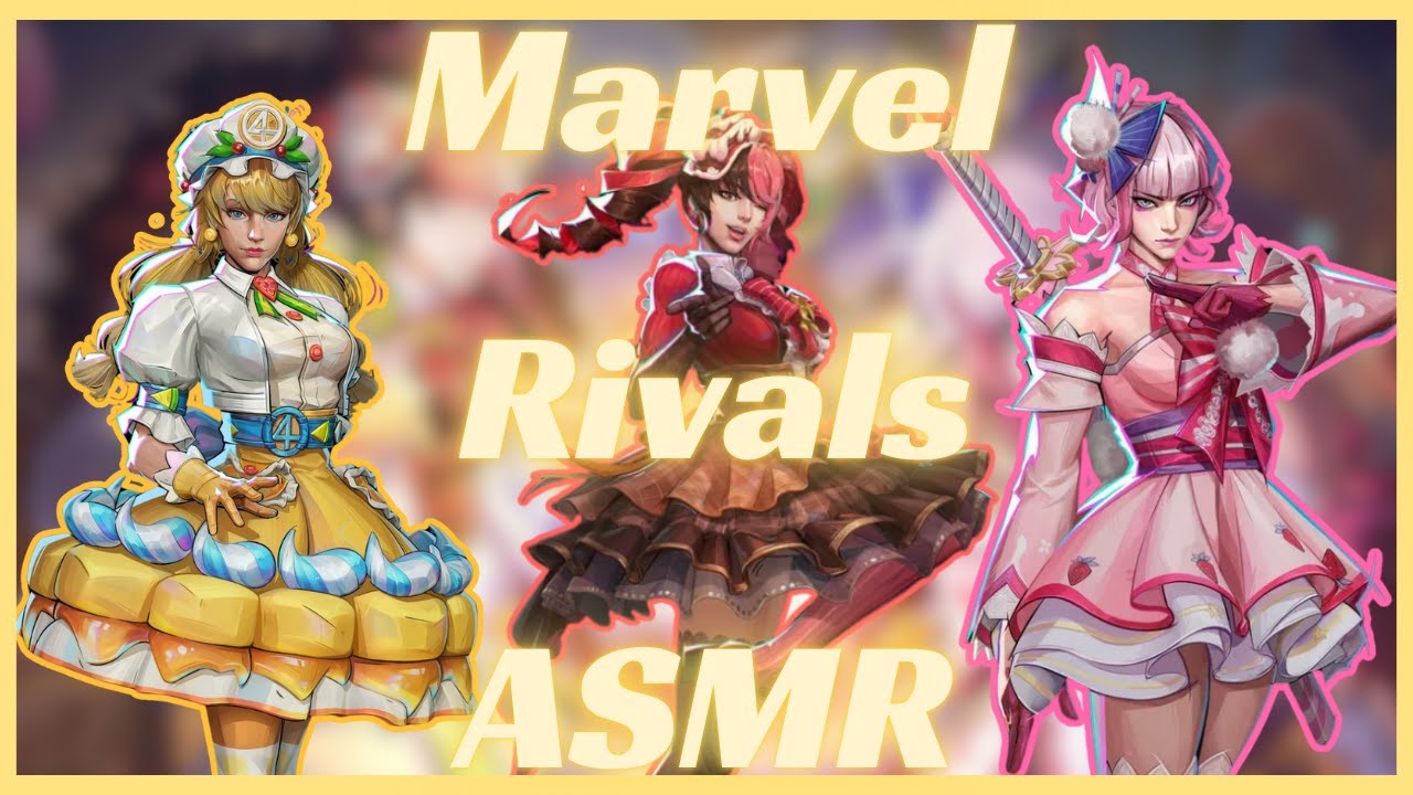 | Marvel Rivals ASMR | THE SWEET TREAT TRIO | Eating sweet treats | (✿◡‿◡)