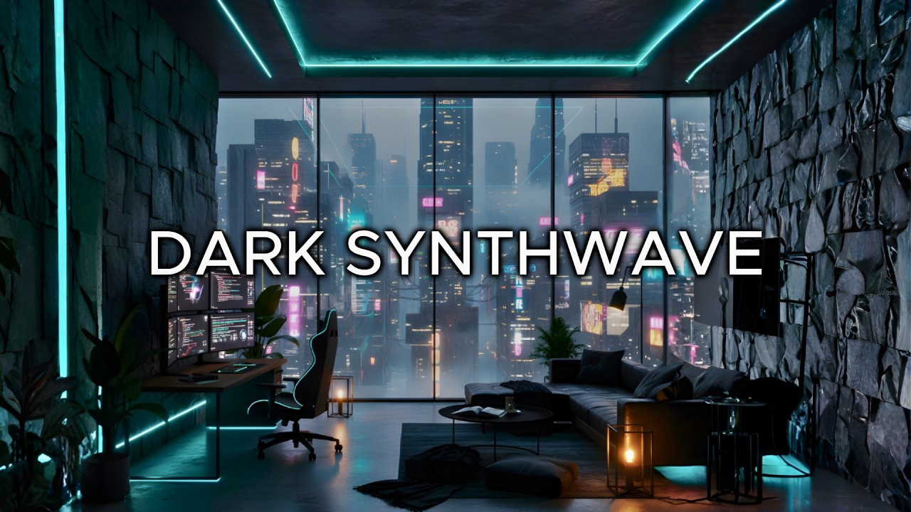 Focus Music • Dark Synthwave – Cyberpunk Ambient for Coding, Gaming & Deep Work
