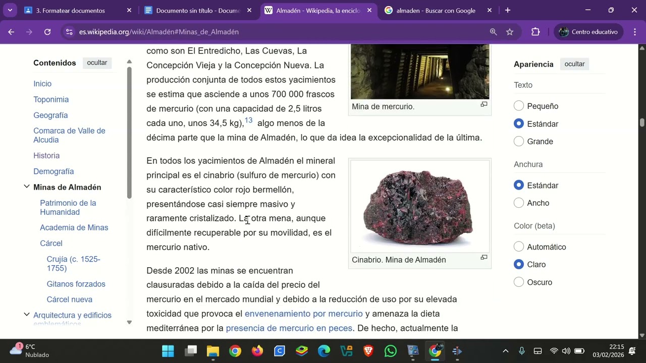 Formatear un documento