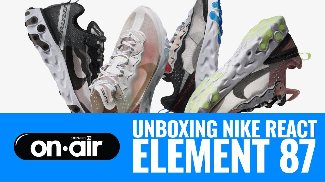 SBROnAIR Vol. 86 - Unboxing Nike React Element 87  #piranomeuair