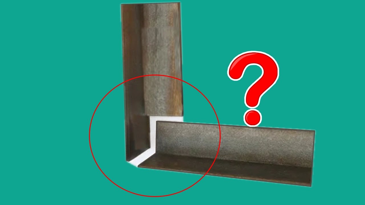 ý tưởng thông ming để cắt góc 90 độ cho sắt V  thật hoàn hảo