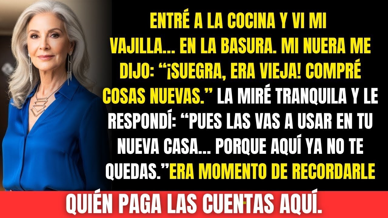 Mi nuera tiró mis platos a la basura y dijo “¡Eran viejos!” Lo que hice después la dejó sin palab
