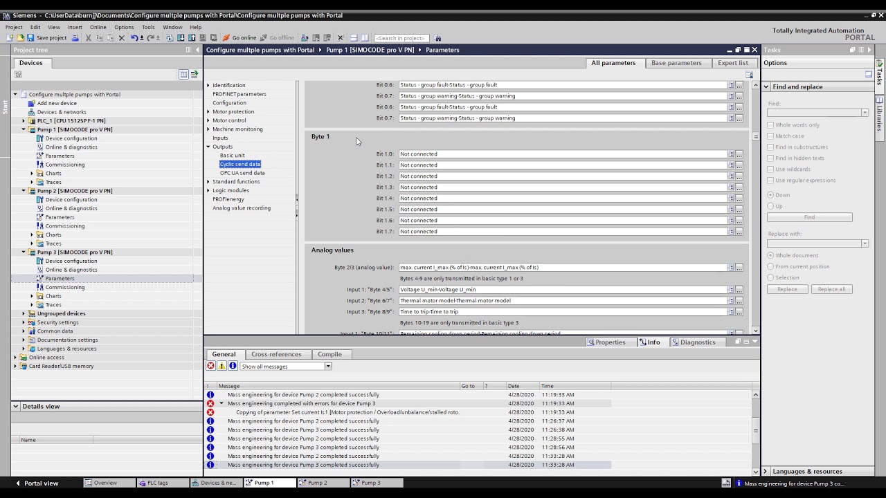 How to automatically assign PLC tags for SIMOCODE pro in TIA Portal