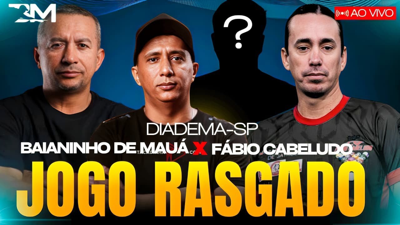 BAIANINHO DE MAUA VS FABIO CABELUDO A REVANCHE AOVIVO - NARRACAO DIEGO BAR SINUCA #sinucaaovivo