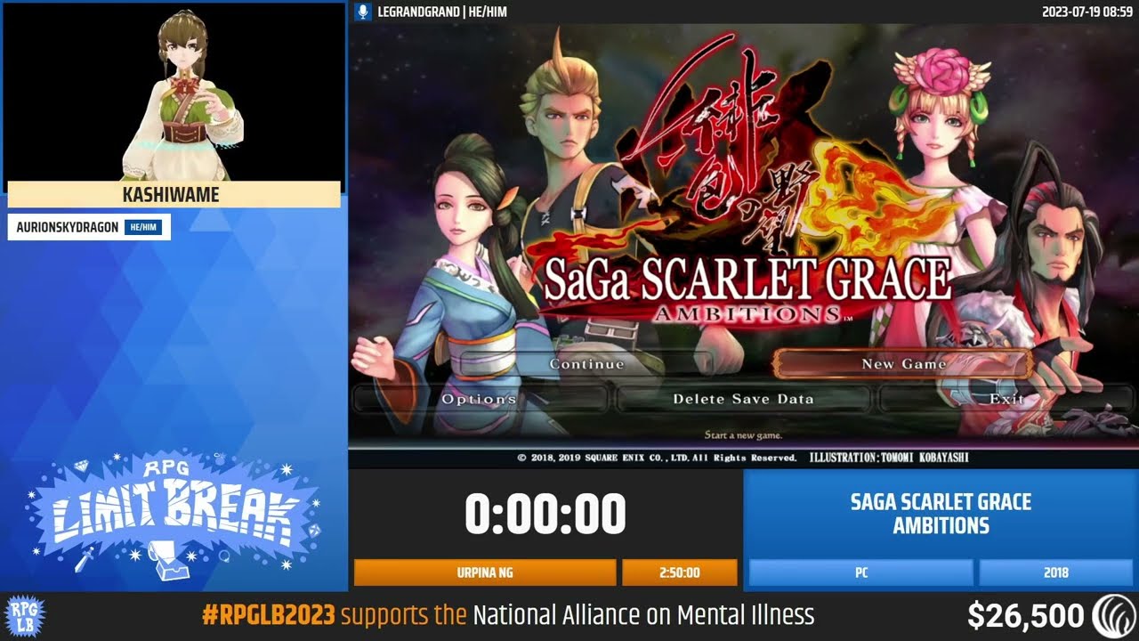 SaGa Scarlet Grace: Ambitions (Urpina) by kashiwame - RPG Limit Break 2023