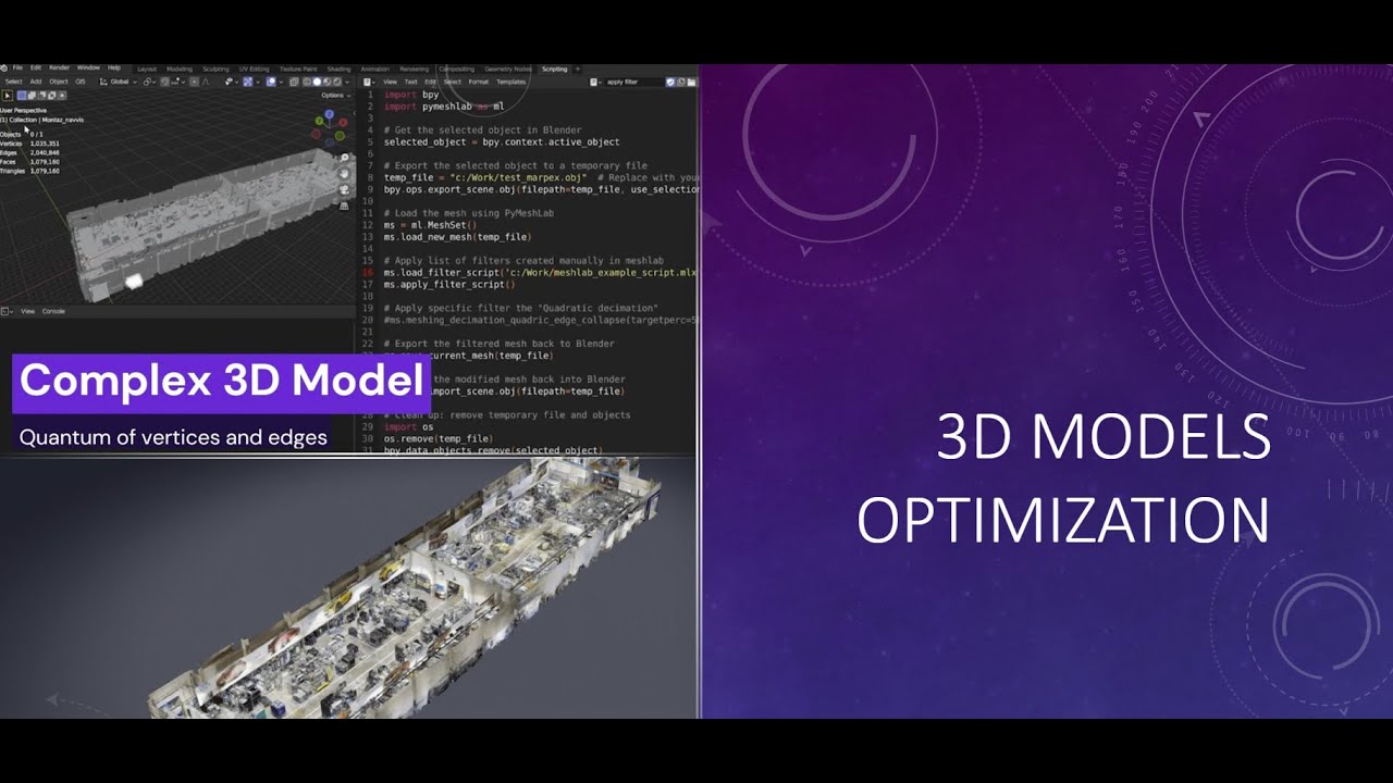 3D model optimization