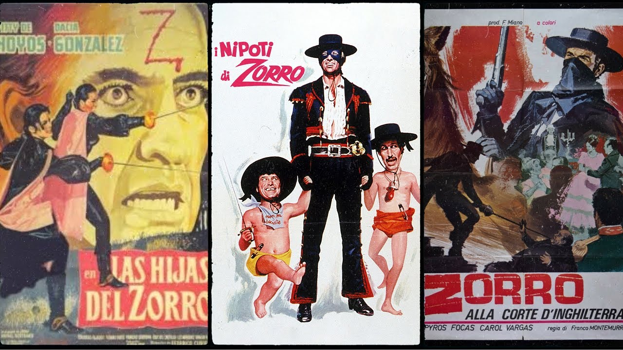 🦊⚫ Tutti gli ZORRO #5 | PARTE 2 ⚫🦊 in Film, Cartoni Animati, Serie TV (1960 / 1969) 📽