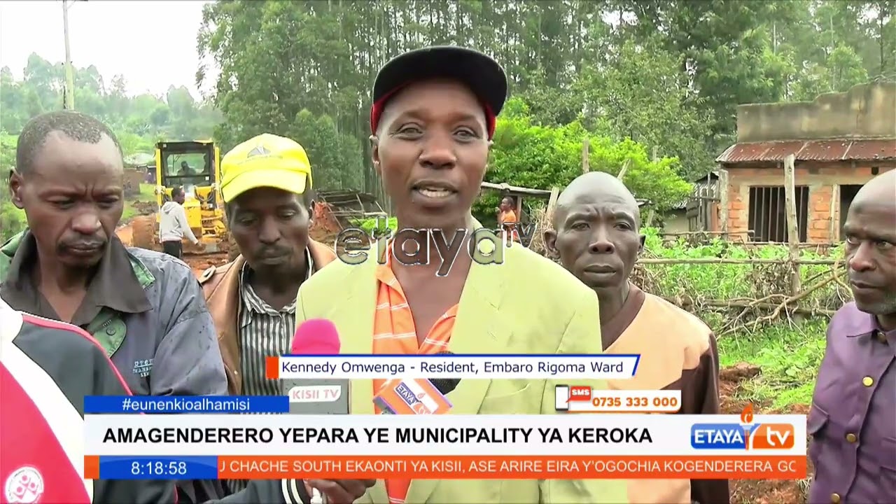 Gesima residents excited after the construction of Karantini -Keroka road kicks off