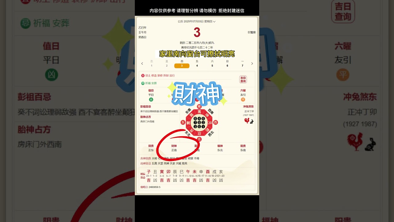 2025.7.3--明日運勢 