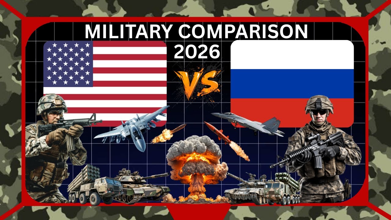 USA🇺🇸 vs RUSSIA🇷🇺 Military power comparison video 2026//usa vs Russia military 🪖#military #usarmy