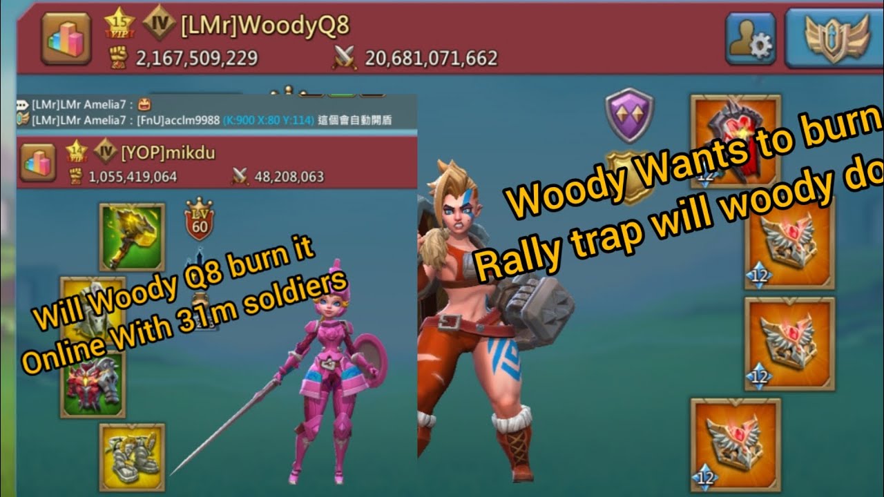 Woody Q8 Vs Rally traps
