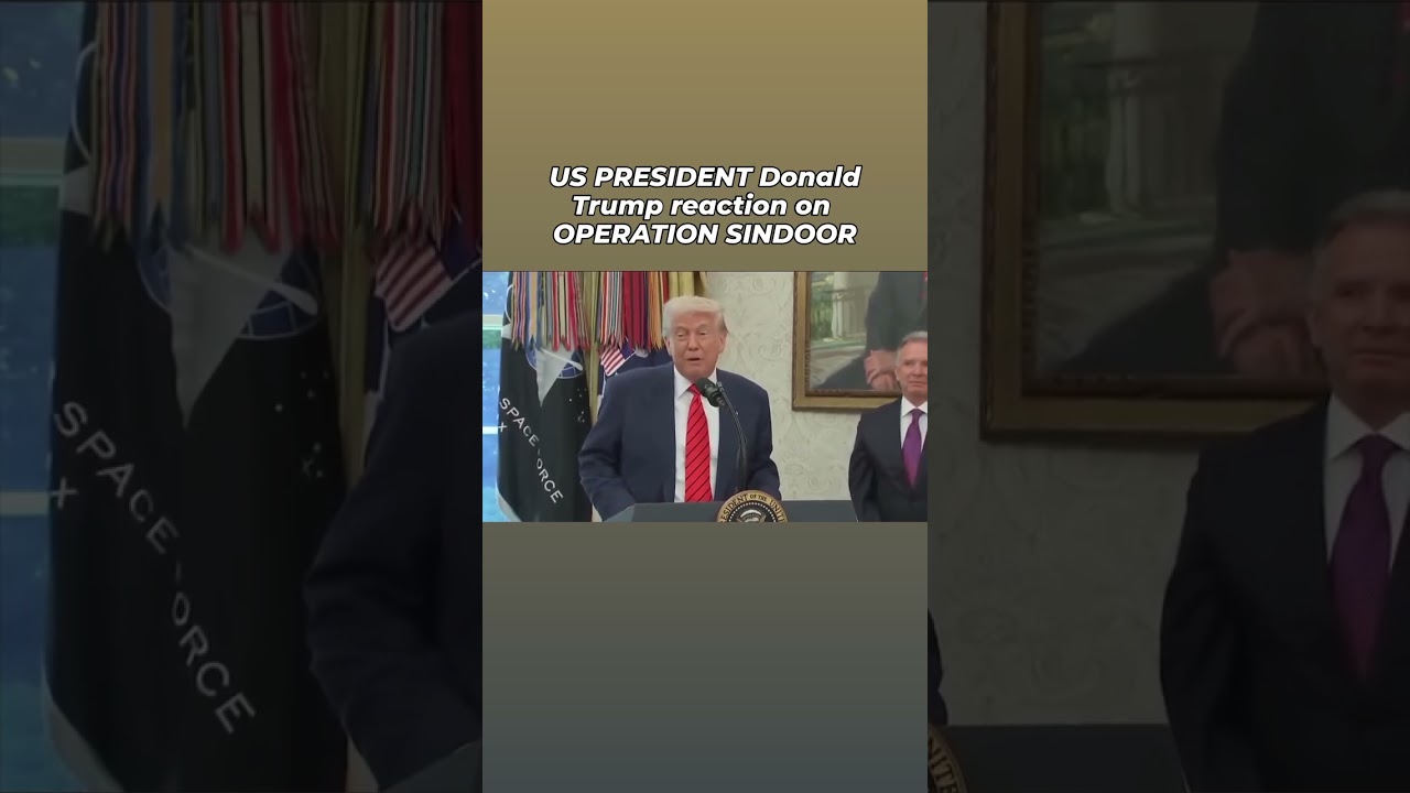 Donald Trump reaction on India retaliation on pakistan #india #pakistan #facts #geopolitics #war