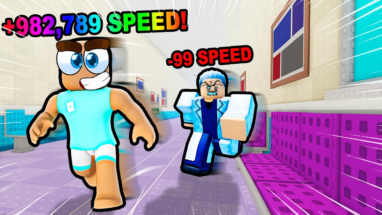 Каждую секунду +1 СКОРОСТЬ, чтобы сбежать из больницы Roblox...