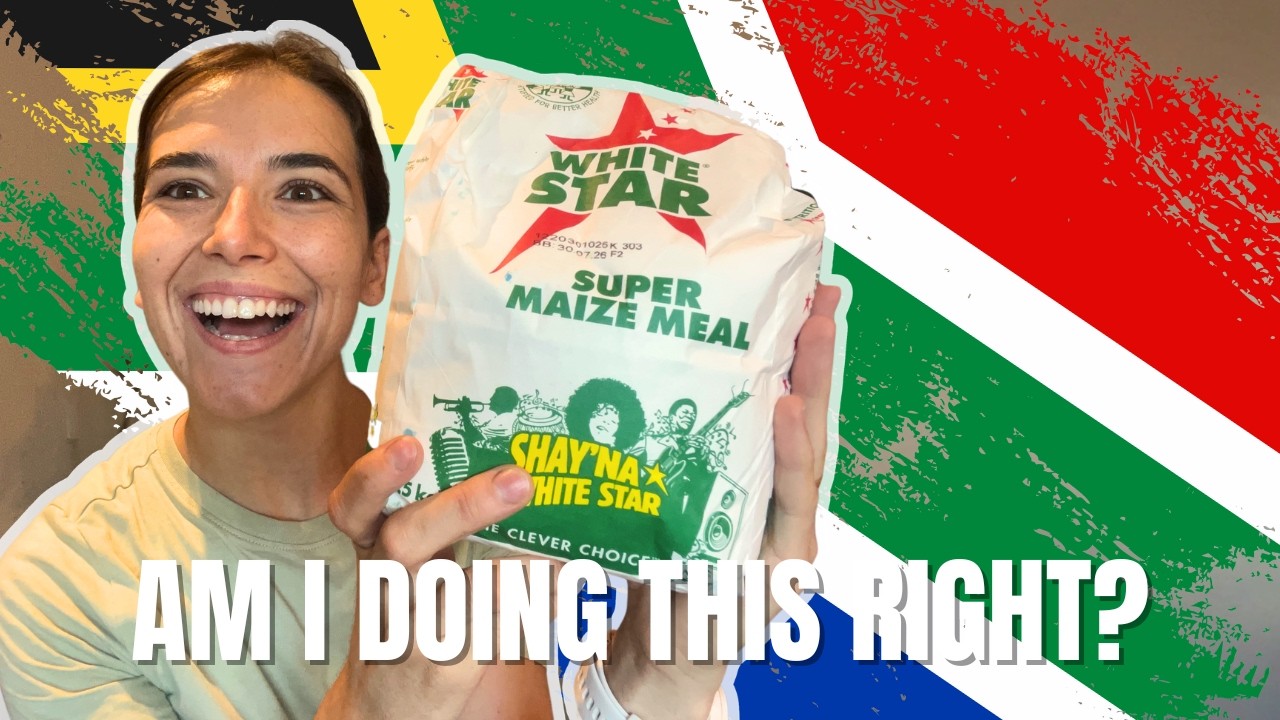 European Tries Making Pap & Chicken for the First Time (In South Africa!) 🇿🇦🍗