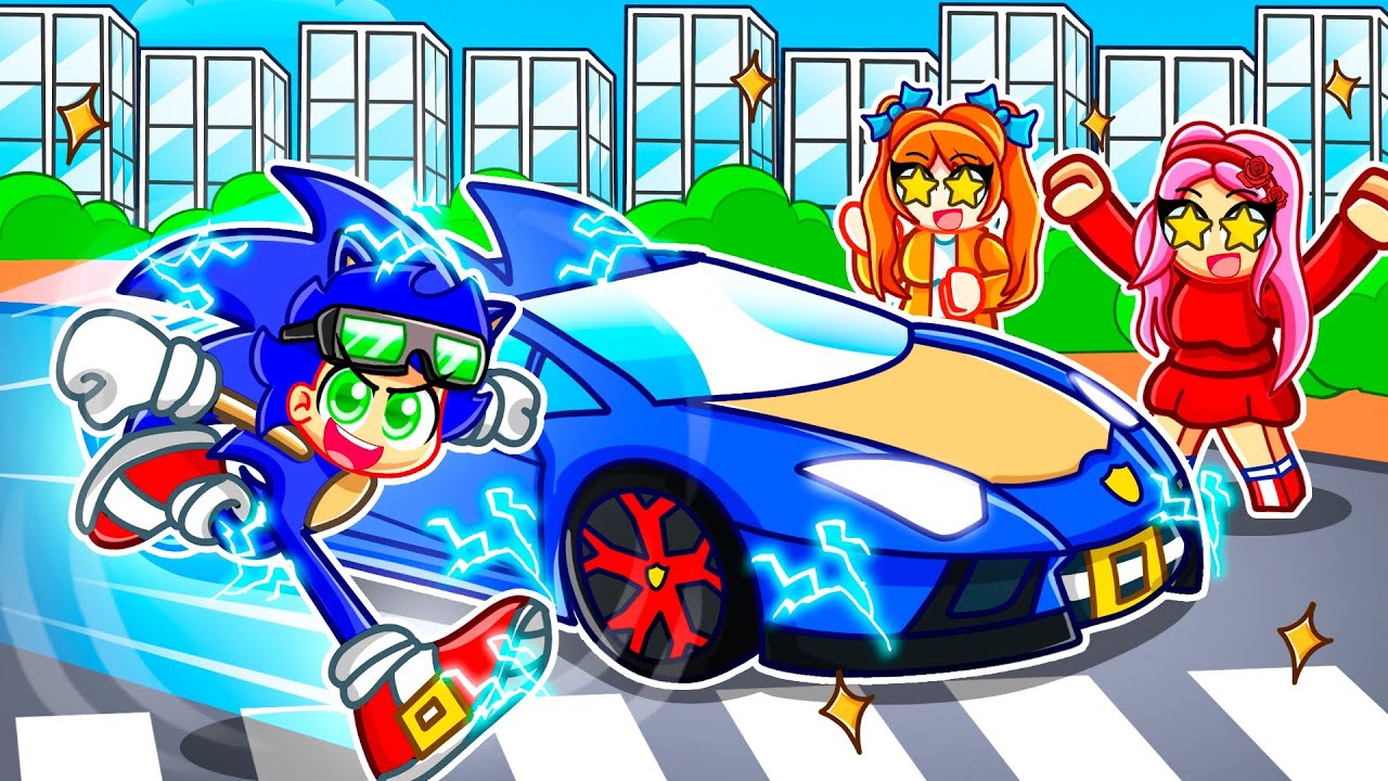 Gasté 100,000$ en el COCHE de SONIC en Roblox Driving Empire!