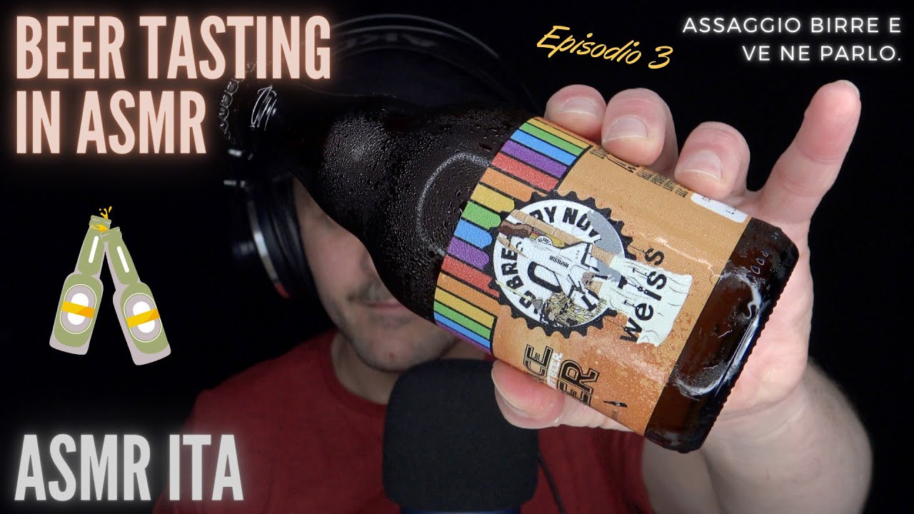 ASMR ITA | Le RILASSANTI birre artigianali di Pit Ep. 3 | Beer Tasting & Eating Sounds 🍺🥡😌