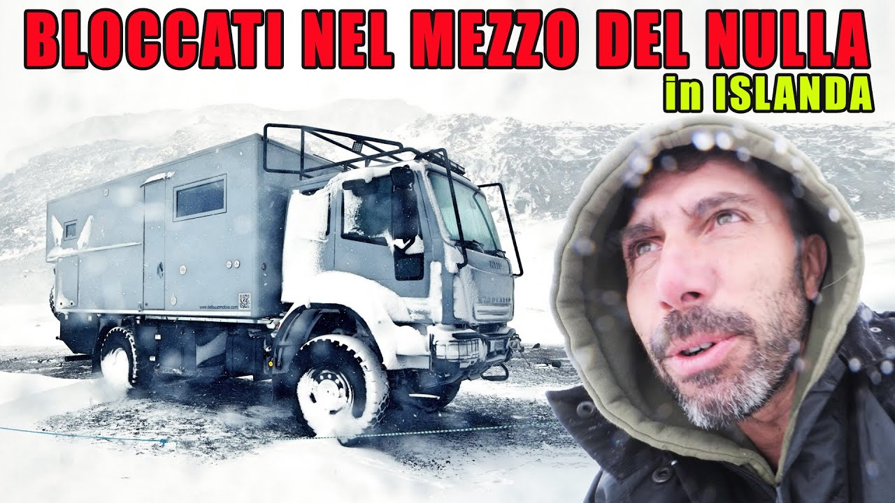 Rimanere bloccati nel camper sotto una tormenta di neve in Islanda | ep.8