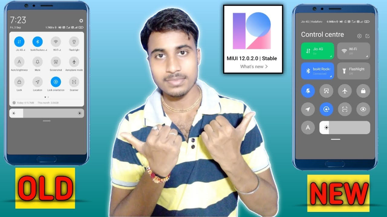 MIUI 12 NEW CONTROL CENTRE AND NOTIFICATION SHADE || NEW CONTROL PANEL || ENABLE || 💥MIUI 12FEATURES