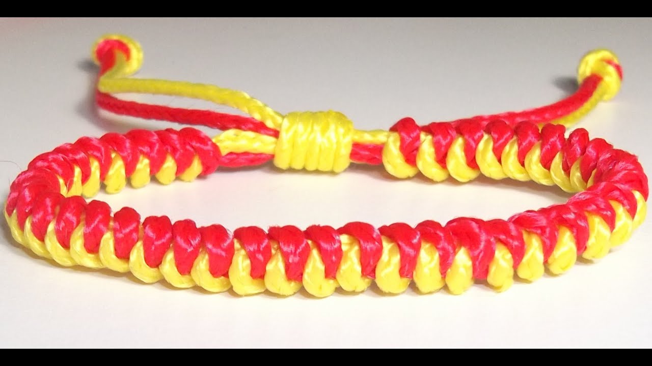 COMO HACER PULSERA DE NUDO SERPIENTE 