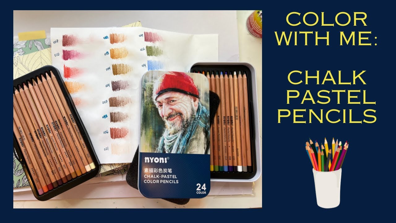 Coloring with Chalk Pastel Pencils by Lightwish - Having a Play/ Adult Coloring