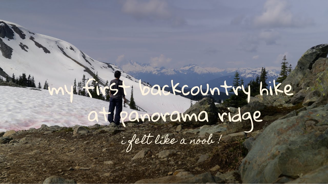 my first backcountry hike at panorama ridge (i felt like a noob)