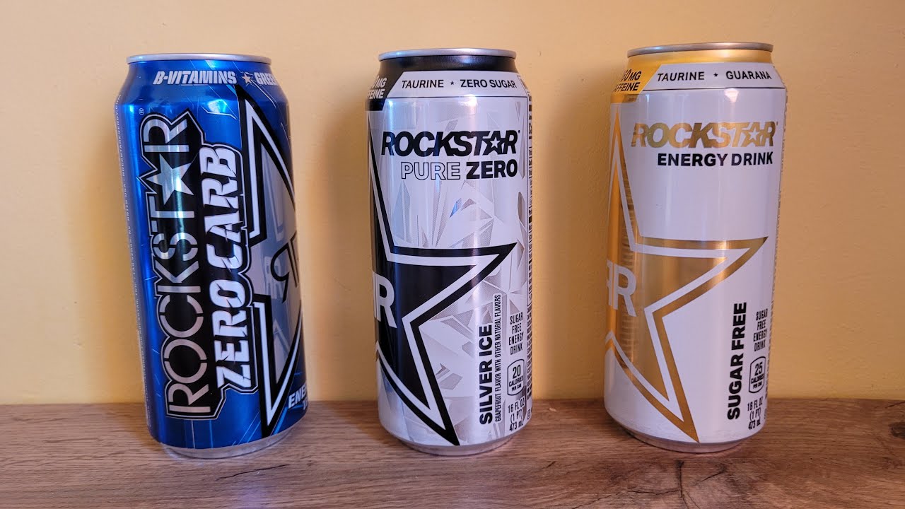 QUBEŁ ENERGOLA #28 Rockstar Zero Carb, Pure Zero Silver Ice, Sugar Free