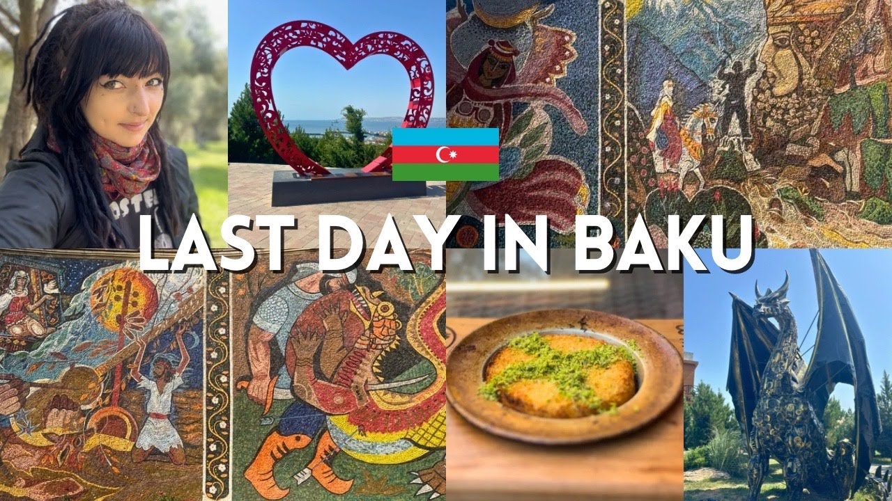 My Last Day in Baku - Soviet Mosaics, A Walk In The Park & Food! 🇦🇿