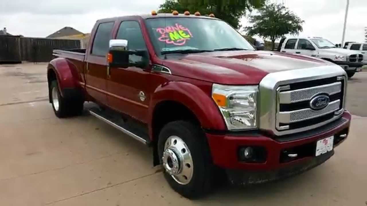 First All new 2015 Ford F450 Platinum Edition 4x4 Ruby Red
