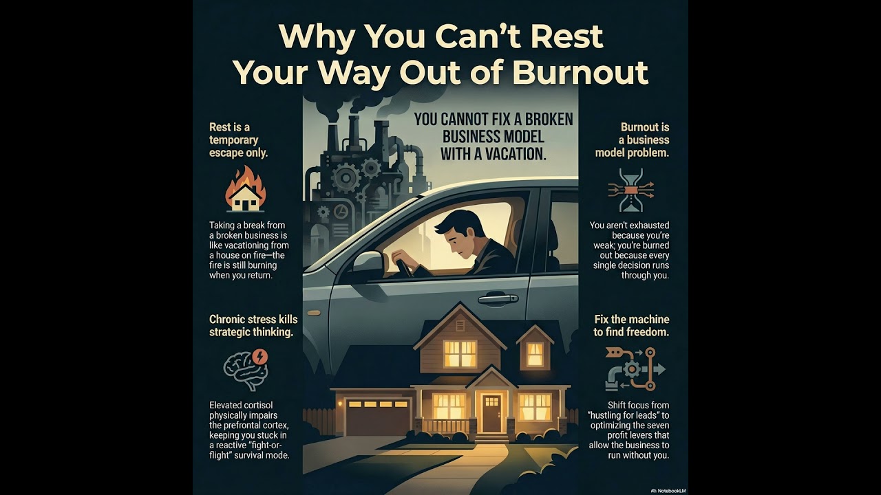 Why Rest Can't Fix Business Owner Burnout (And the One Decision That Changes Everything)