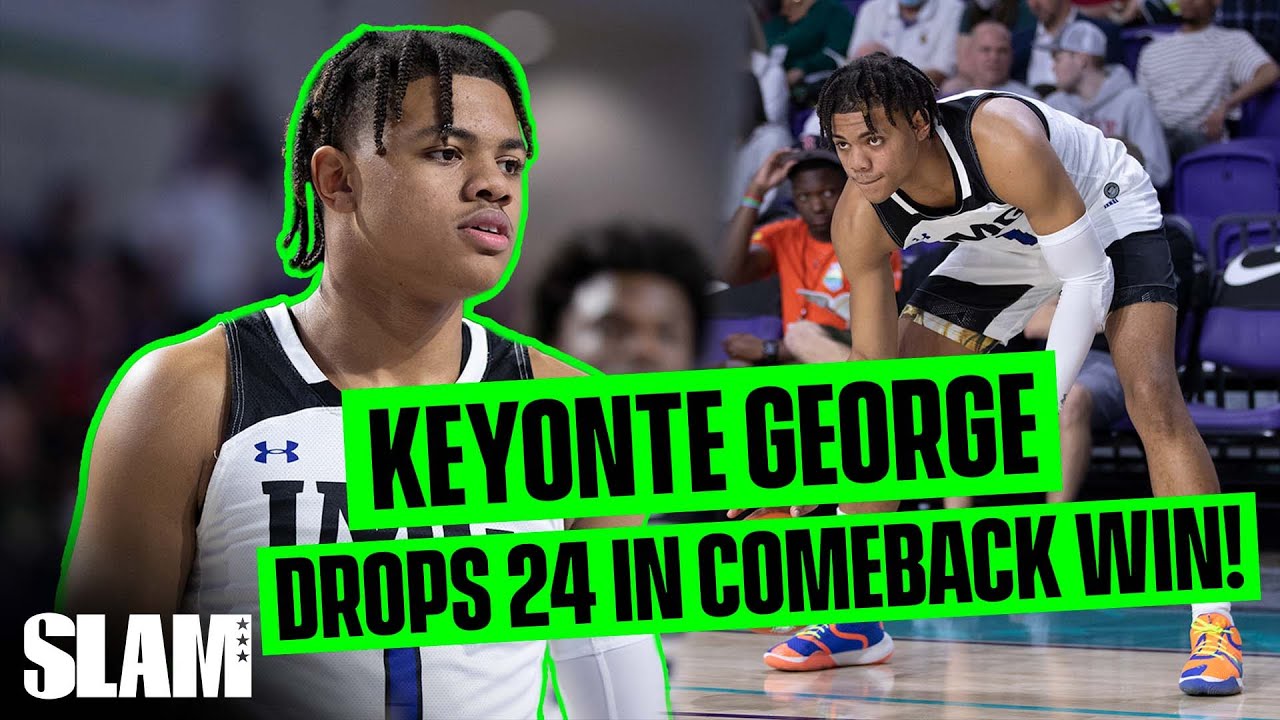 Keyonte George goes OFF for 24 points in #1 ranked IMG's City of Palms opener! 😈