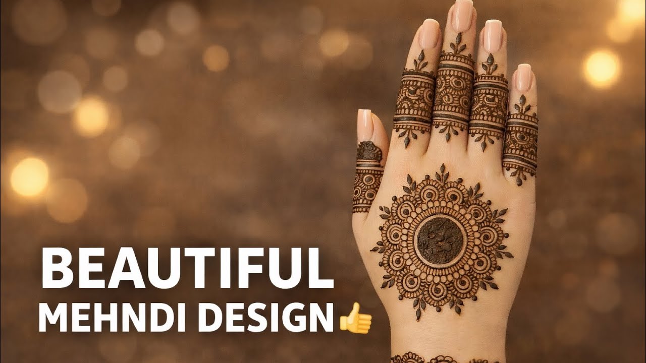 Full Hand Mahandi | design | Easy Tutorial | For Biggner Simple | Mahandi