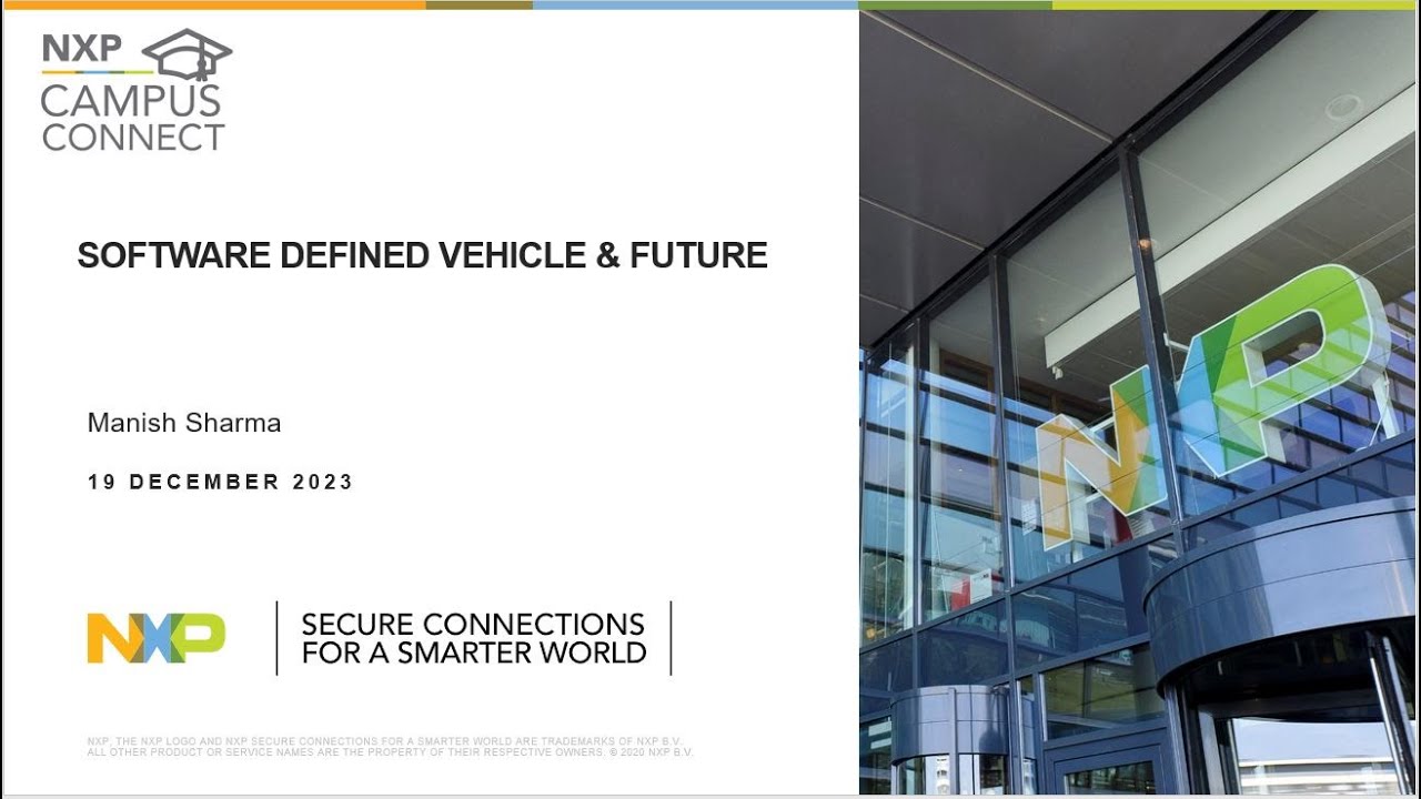NXP Campus Connect_Software Define Vehicle & Future_19 Dec 2023