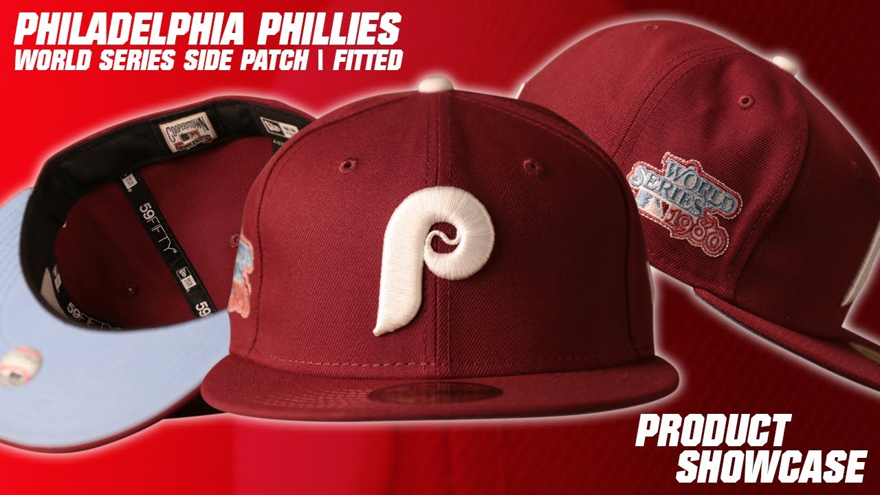 Philadelphia Phillies Icy Blue Bottom Side Patch Fitted Cap | Phillies Icy Light Blue Underbrim Cap