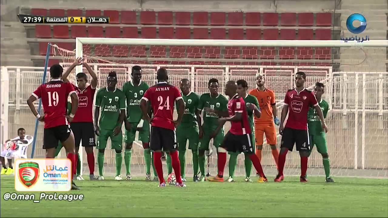 اياب ملحق الصعود الي دوري عمانتل للمحترفين أهداف مباراة جعلان 2 × 1 المصنعة