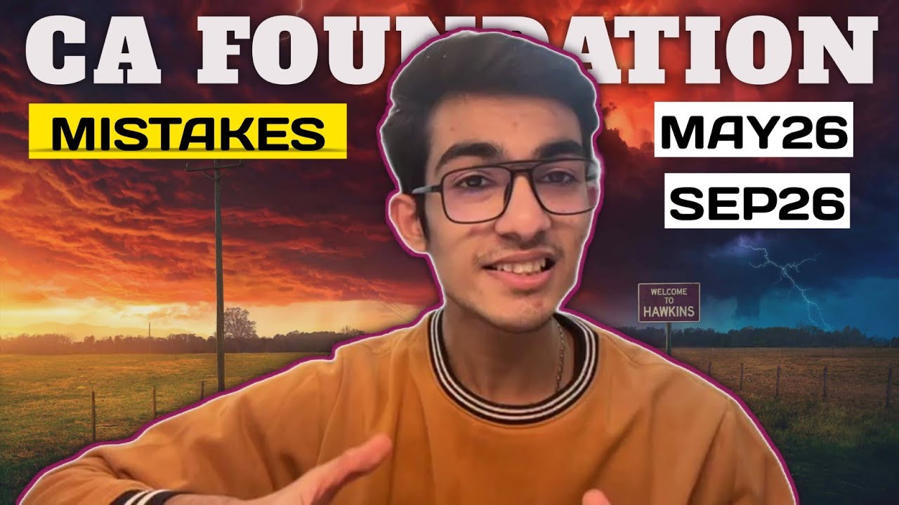 MISTAKES I did in CA FOUNDATION JAN26 🥲|| WHICH YOU SHOULD AVOID