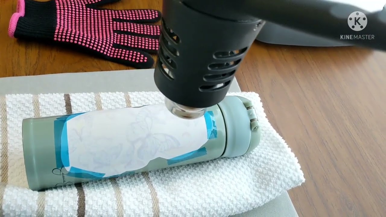 HOW TO SUBLIMATE ON TUMBLERS USING HEAT GUN
