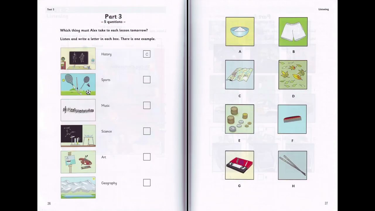 LISTENING • CAMBRIDGE FLYERS 6 TEST 2 | Luyện Nghe FLYERS