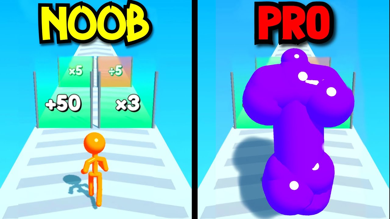 NOOB vs PRO in Tall Man Run !