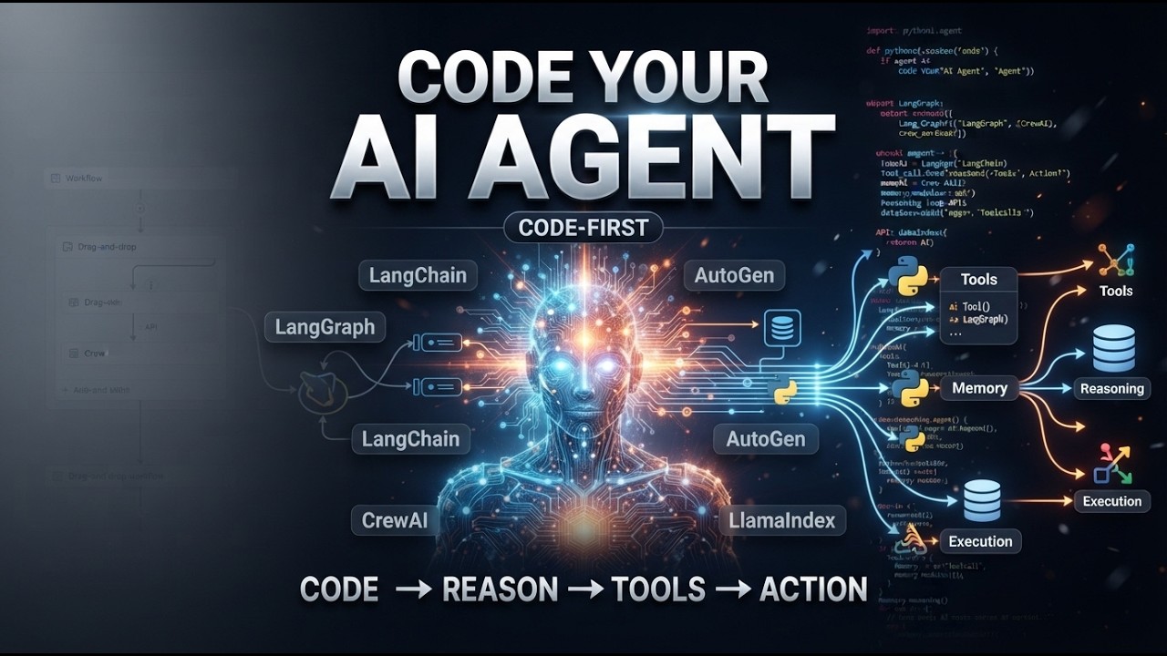 #14. Code-First AI Agent Frameworks Explained (LangChain, LangGraph, LlamaIndex and many more)