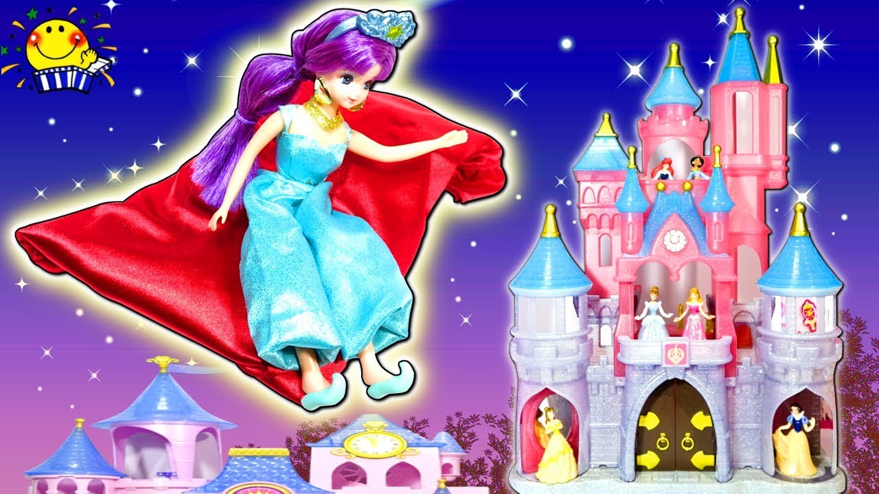 リカちゃんをお城でディズニープリンセスに大変身させよう❤︎