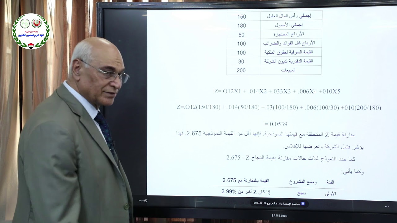 مسؤولية المدقق في تقييم أستمرارية المنشأة / د. صلاح نوري | المعهد العربي للمحاسبين القانونيين