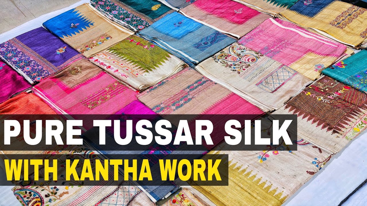100% Pure Tussar Silk | Modal Silk | Dola Silk | Butter Crape Silk | Malai Silk | Bhagalpuri Ghich