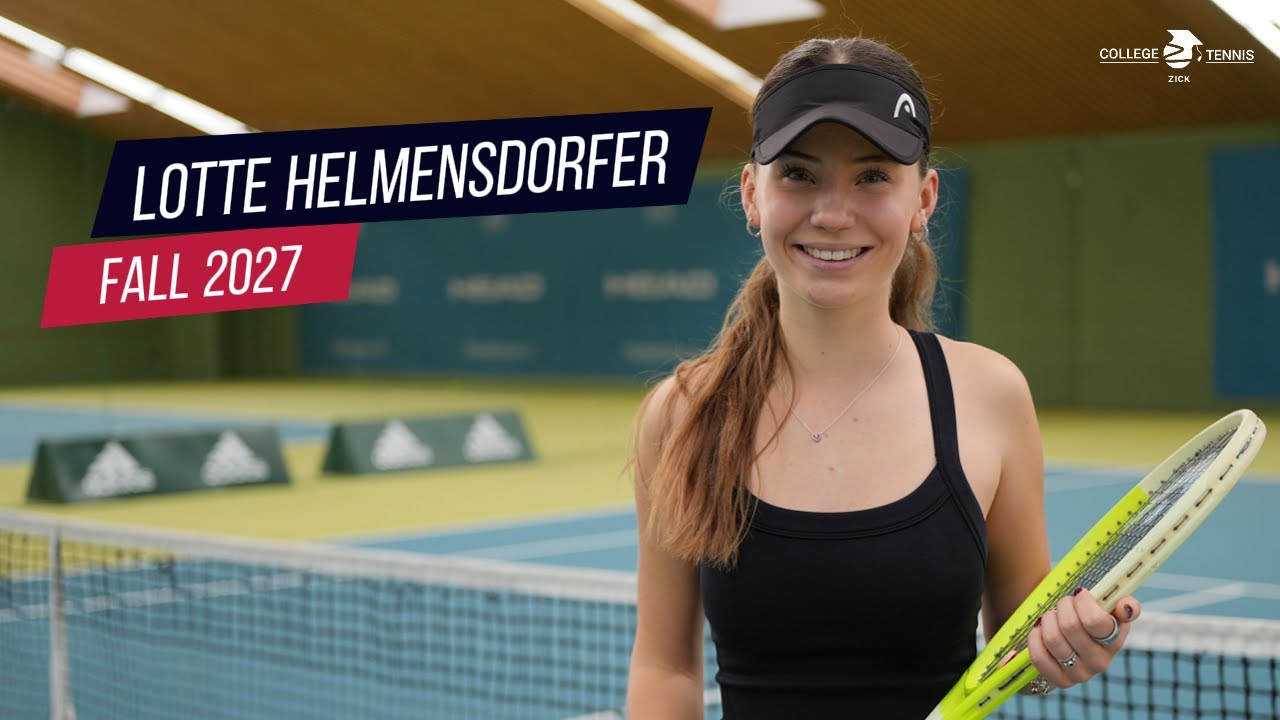 Lotte Helmensdorfer (Fall 2027)| #222 GER & #21 (2008) | est. UTR 8.5–9.0 | GPA 3.9 | College Video