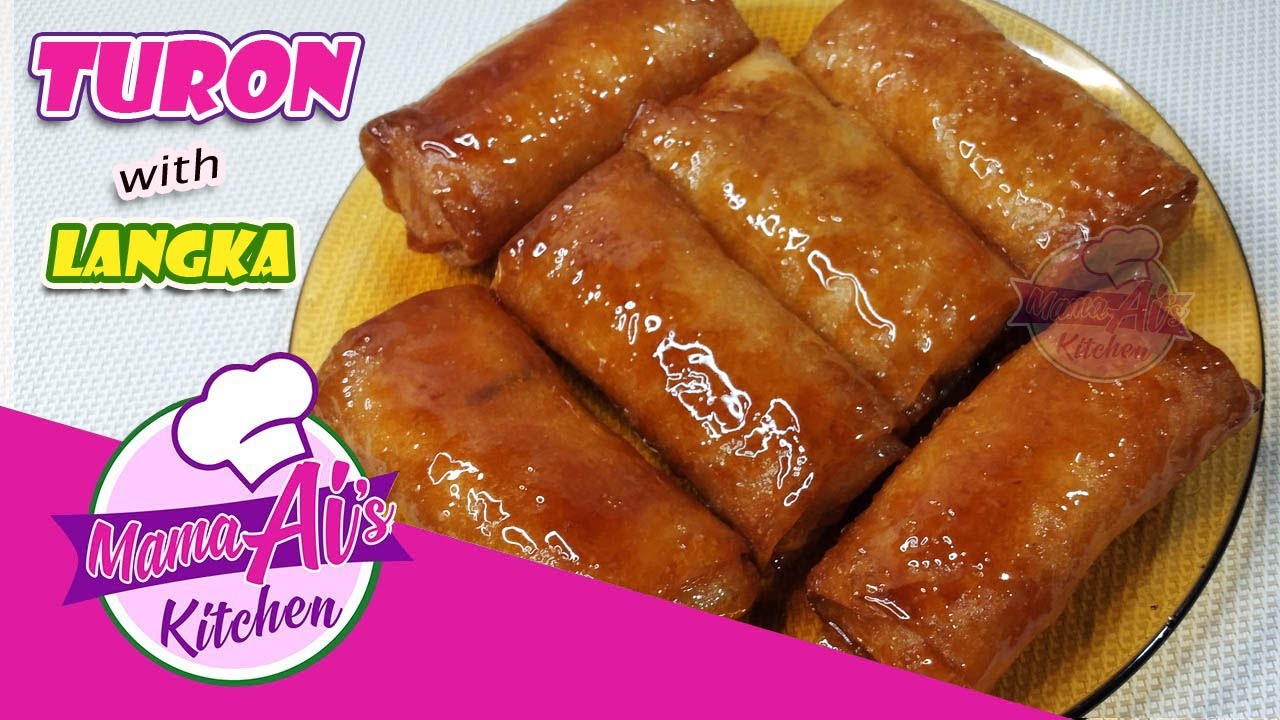 Turon with Langka / Banana Lumpia with Caramel / Crispy Banana and Langka Turon