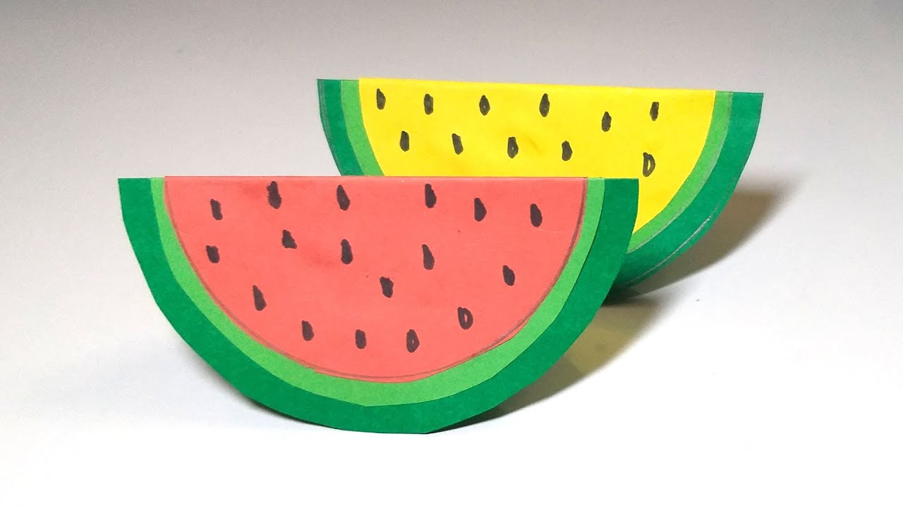 Paper Watermelon | DIY Paper Crafts for Everyone