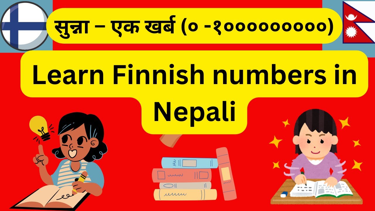 Learn Finnish numbers in Nepali language