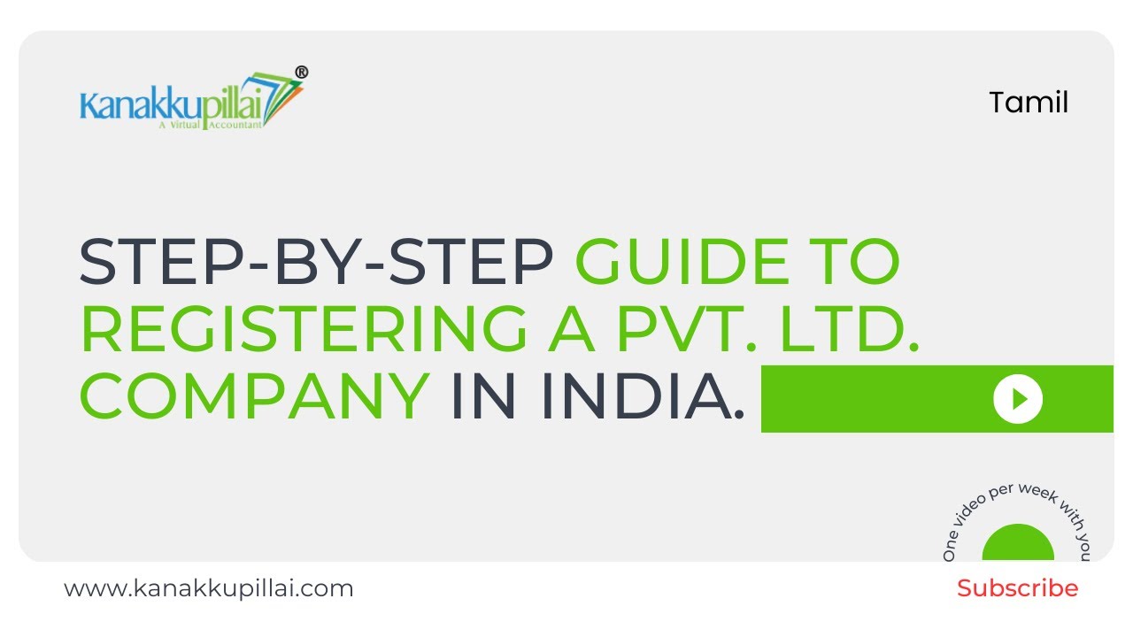 Private Limited Company Registration in India: Step-by-Step Guide in Tamil
