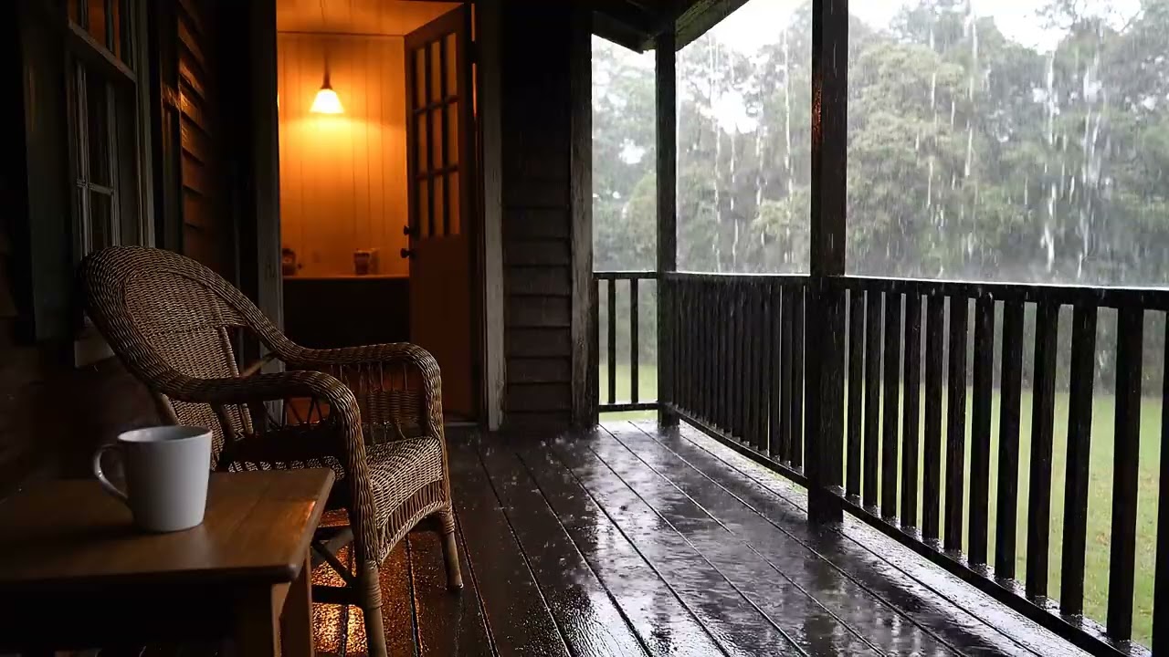 Heavy Downpour on Metal Roof | Deep Rain Ambience 5 Hours