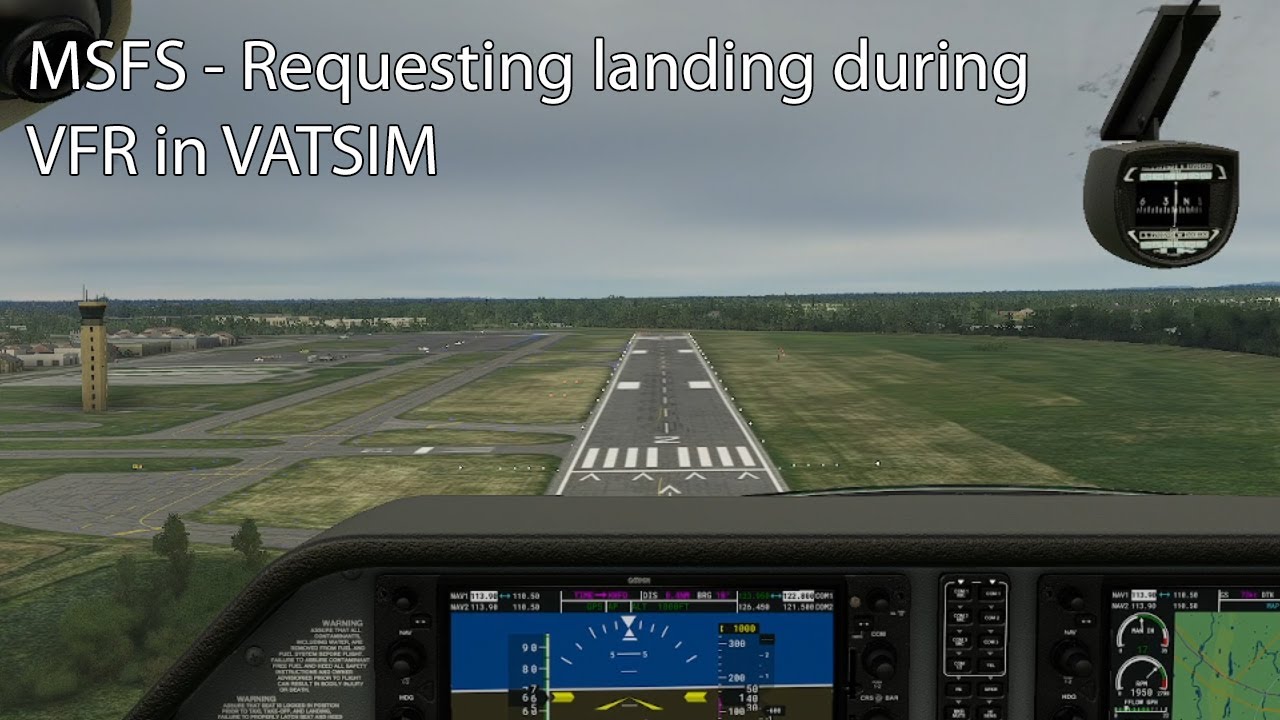 MSFS - Requesting landing during VFR in VATSIM